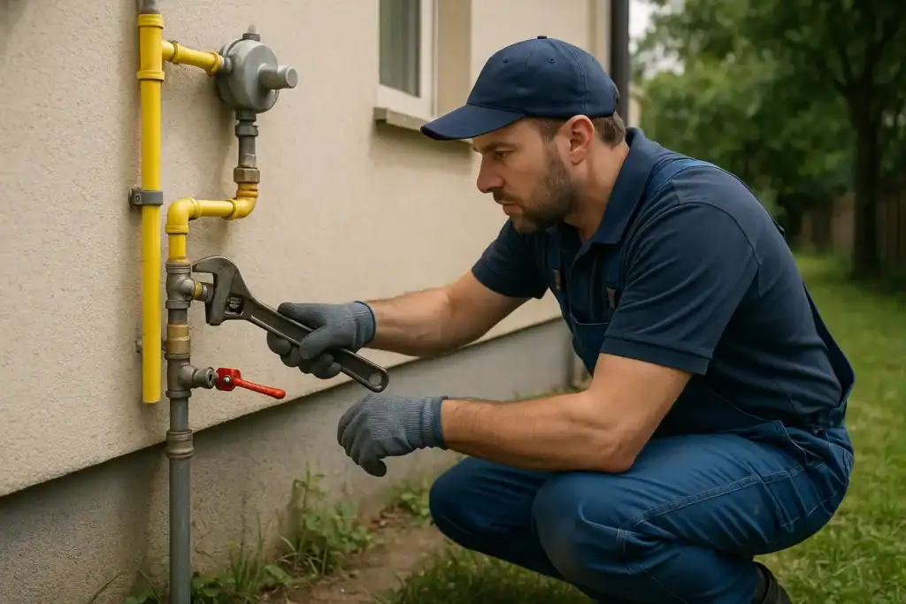 what typically causes a gas leak